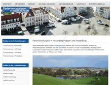 Tablet Screenshot of ferienwohnungen-schurig.de
